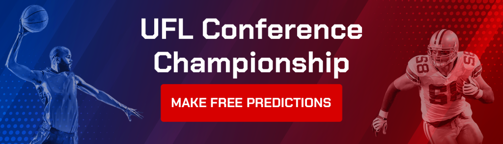 UFL Conference Championships odds