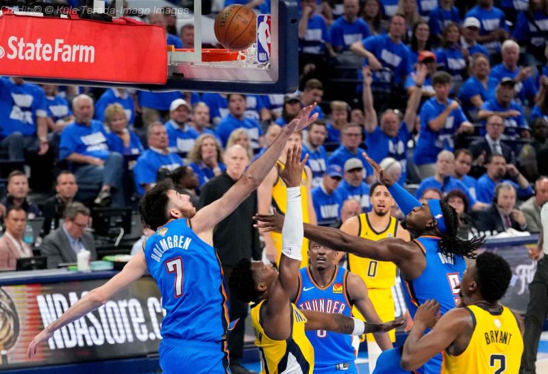 Thunder and Pacers basketball match